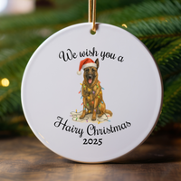 Load image into Gallery viewer, Christmas Belgian Malinois Ornament, Christmas Dog Holiday Keepsake
