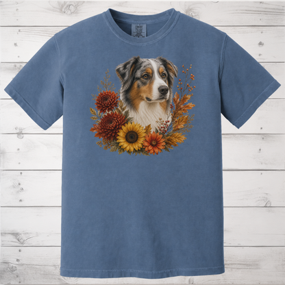 Australian Shepherd Autumn Floral Shirt