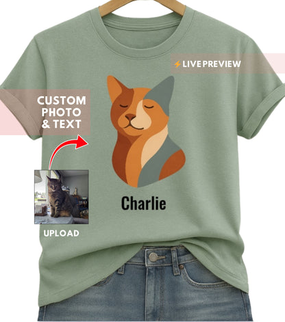 Personalized Abstract Dog Shirt (shh...it works for cats too)
