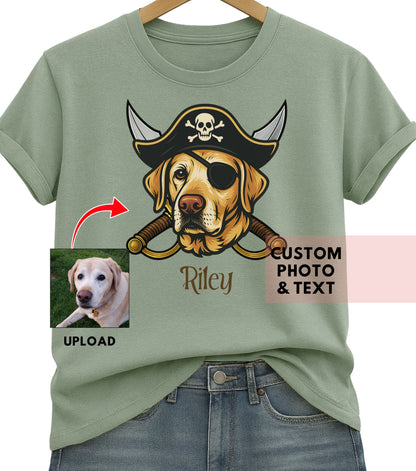 Personalized Paw-rate Pet Shirt, Custom Dog T-Shirt, Comfort Colors Tee, Unique Pet Art Gift, Animal Lover Gift, Pet Portrait Shirt