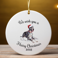 Load image into Gallery viewer, Christmas Great Dane Ornament, Christmas Lights Dog Keepsake

