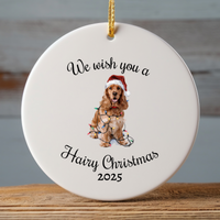 Load image into Gallery viewer, Cocker Spaniel Ornament, Personalized Christmas Keepsake
