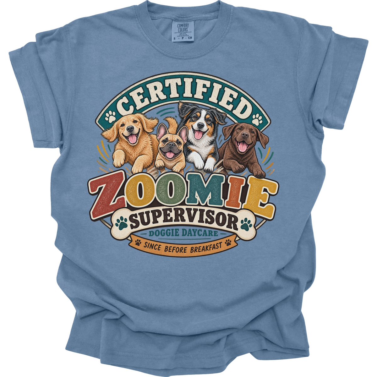 Dog Daycare Worker Shirt, Funny Doggie Daycare Employee Gift, Zoomie Supervisor Tee