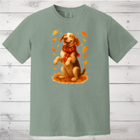 Load image into Gallery viewer, Bracco Italiano Fall Shirt, Autumn Dog Sweatshirt, Dog Lover Gift, Cozy Pet Apparel, Bracco in Leaves, Gift for Pet Lovers
