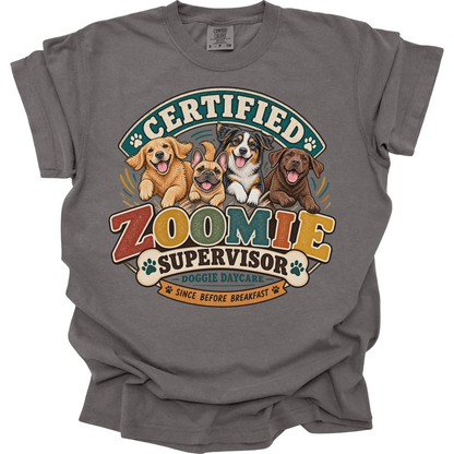 Dog Daycare Worker Shirt, Funny Doggie Daycare Employee Gift, Zoomie Supervisor Tee