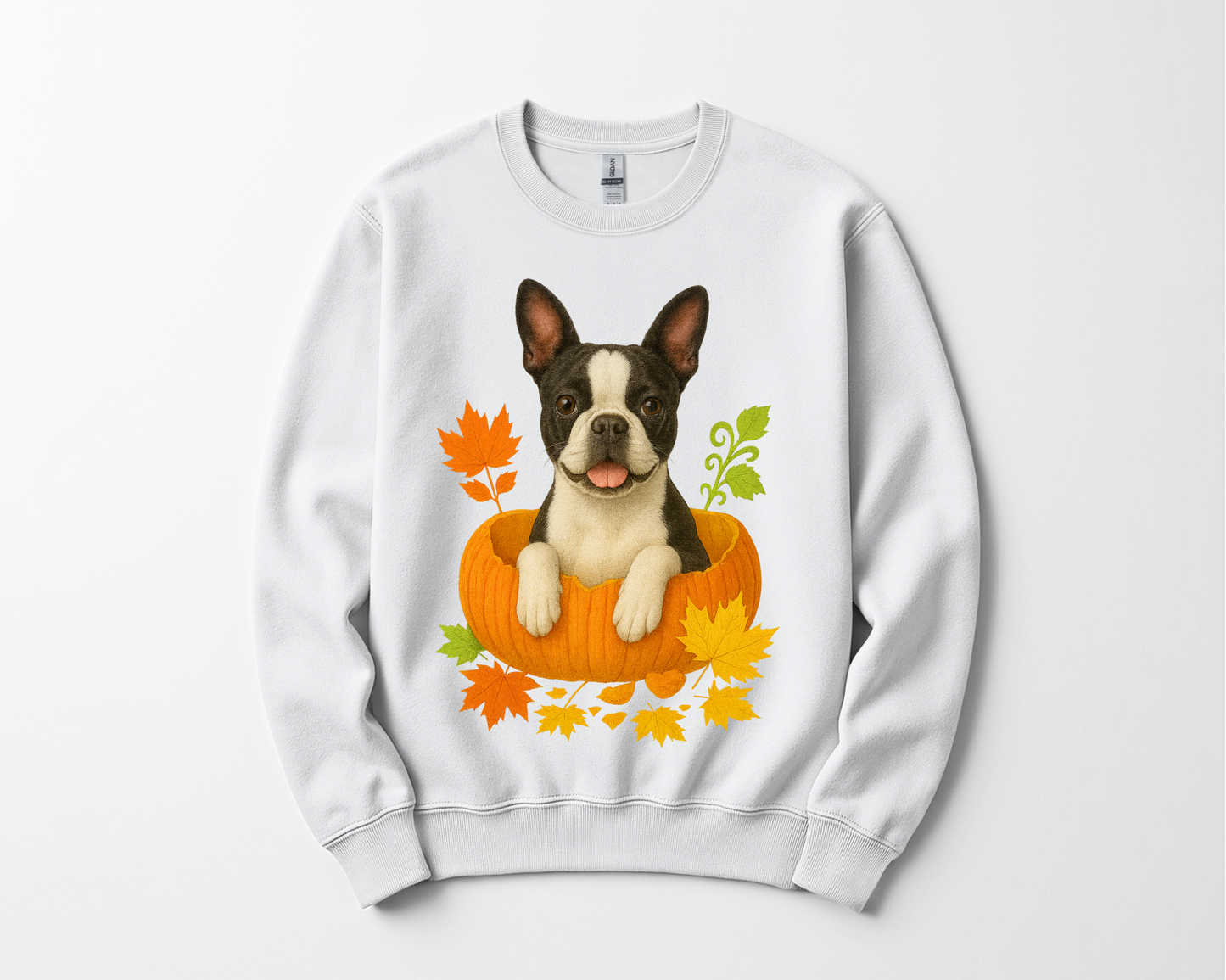 Boston Terrier Pumpkin Shirt
