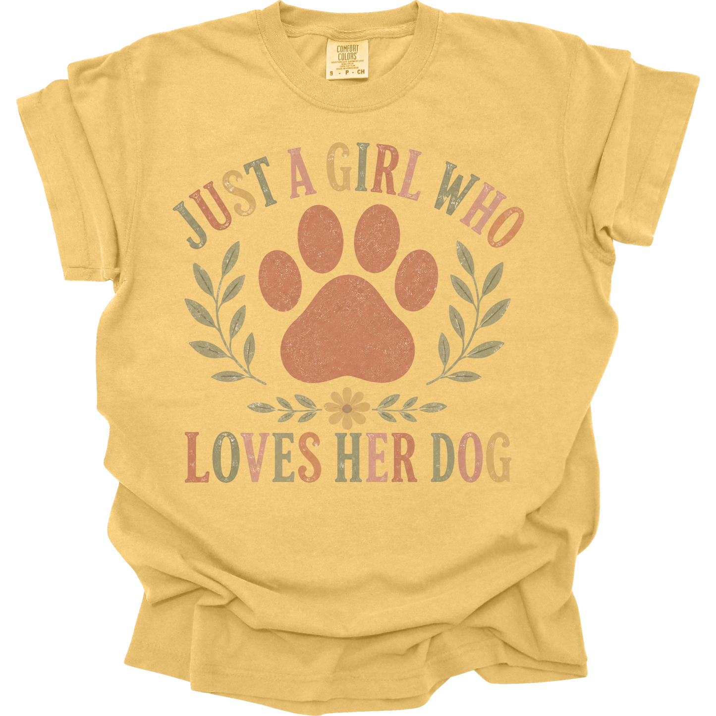Just a Girl Who Loves Her Dog Shirt, Dog Mom Shirt, Dog Lover Gift