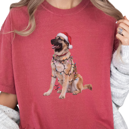 Anatolian Shepherd Christmas Lights Dog Shirt
