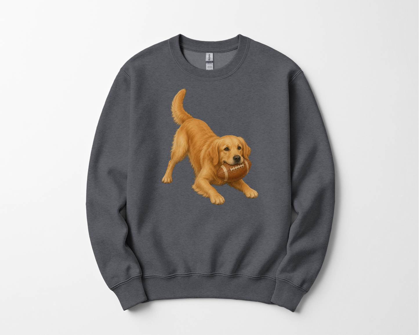 Golden Retriever Football Sweatshirt