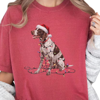 English Pointer Christmas Lights Shirt