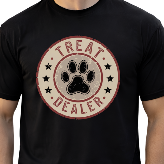 Treat Dealer Shirt, Funny Dog Mom Tee, Dog Lover Comfort Colors Shirt
