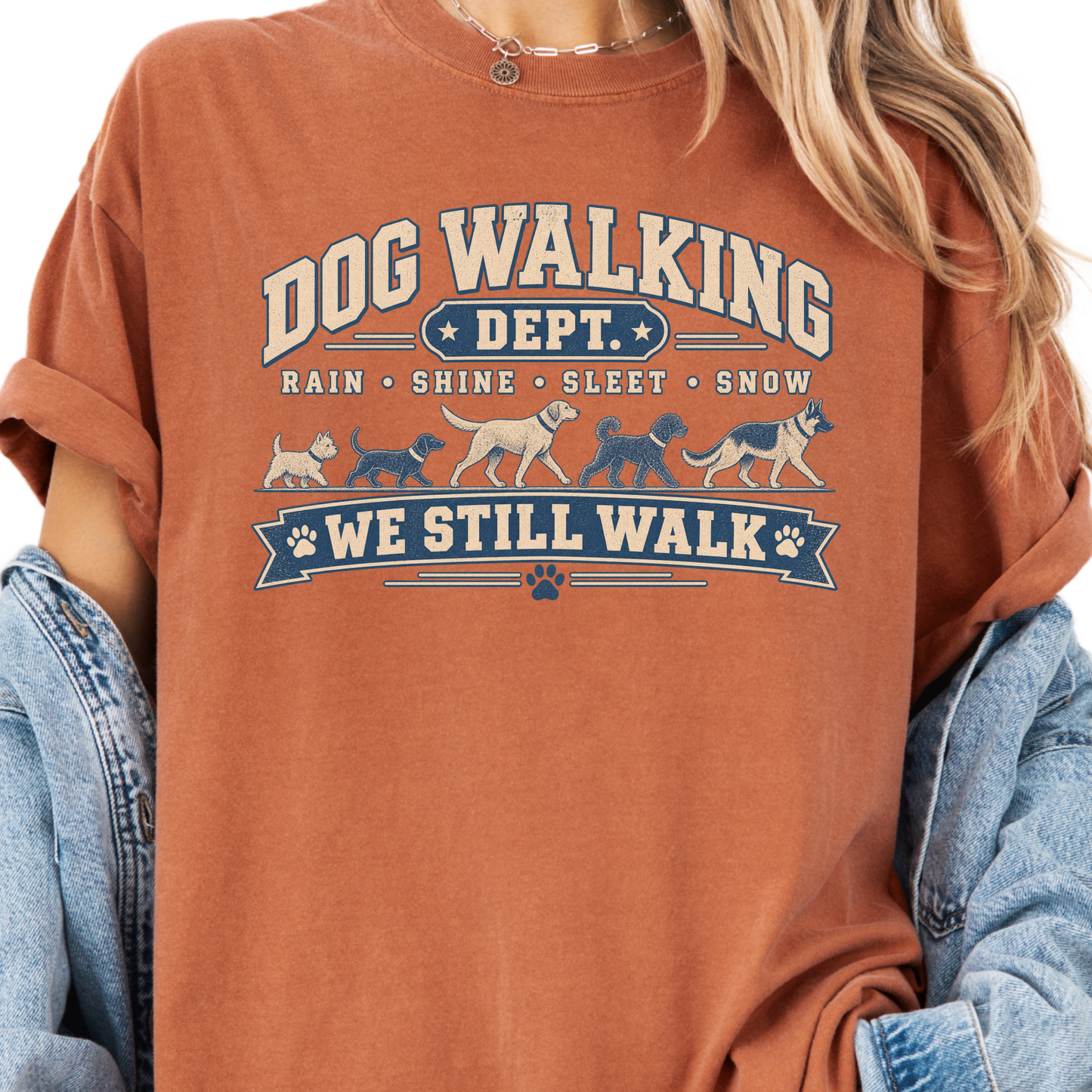 Dog Walker Shirt, Dog Walking Department Tee, Professional Dog Walker Gift, Pet Sitter Shirt