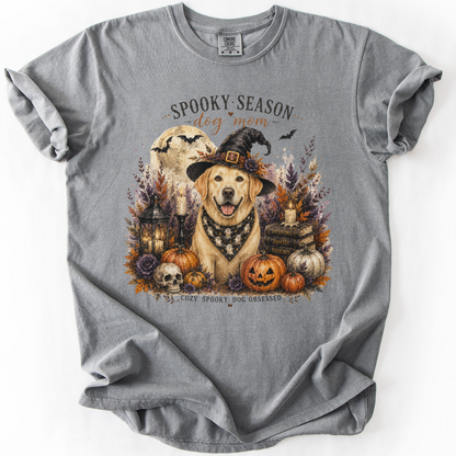 Yellow Lab Spooky Season Dog Mom Halloween Shirt