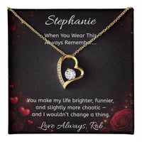 Load image into Gallery viewer, Personalized Heart Necklace with Hearts Message Card
