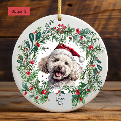 Personalized Poodle Christmas Ornament