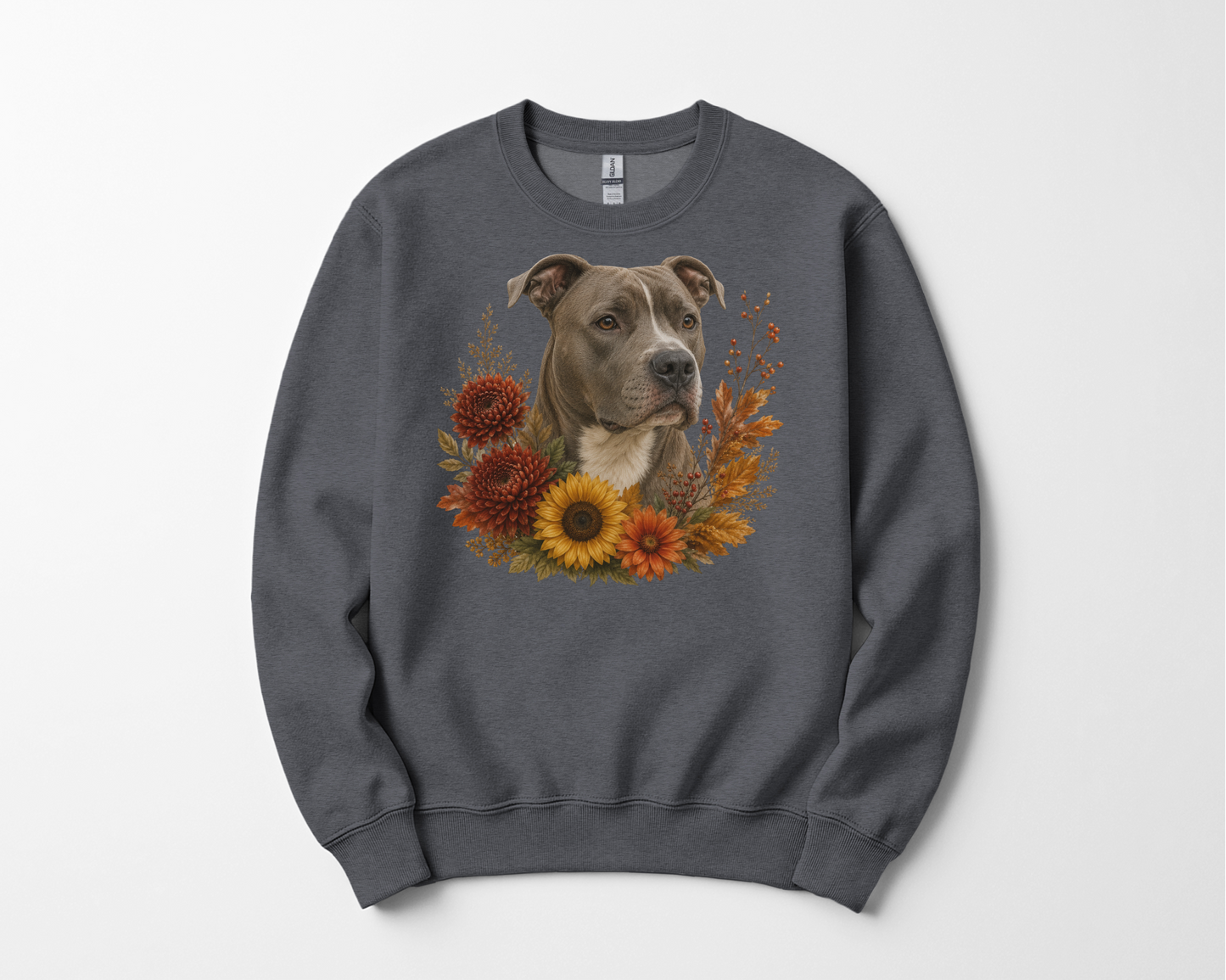 Pitbull Autumn Floral Sweatshirt