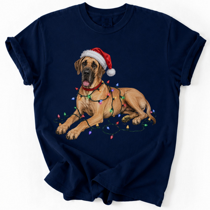 Fawn Great Dane Christmas Lights Shirt