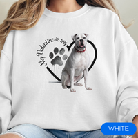 Load image into Gallery viewer, Valentine Boxer Sweatshirt, Boxer Mom, Valentine Heart Dog Sweatshirt, Gift for Dog Lover, Valentine Dog, Boxer
