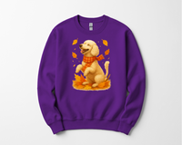 Load image into Gallery viewer, Poodle Autumn Shirt, Cozy Poodle Sweatshirt, Fall Dog Lover Apparel, Poodle Leaves Gift, Cute Dog Clothing, Autumn Vibes Sweatshirt
