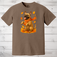 Load image into Gallery viewer, French Bulldog Autumn Shirt, Cozy Pet Sweatshirt, Fall Dog Lover Gift, Fawn Bulldog Leaves Apparel, Cute Dog Clothing, Autumn Vibes Shirt
