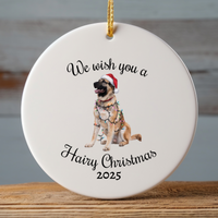 Load image into Gallery viewer, Christmas Anatolian Shepherd Ornament, Christmas Lights Dog Keepsake
