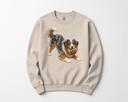Australian Shepherd Football Sweatshirt