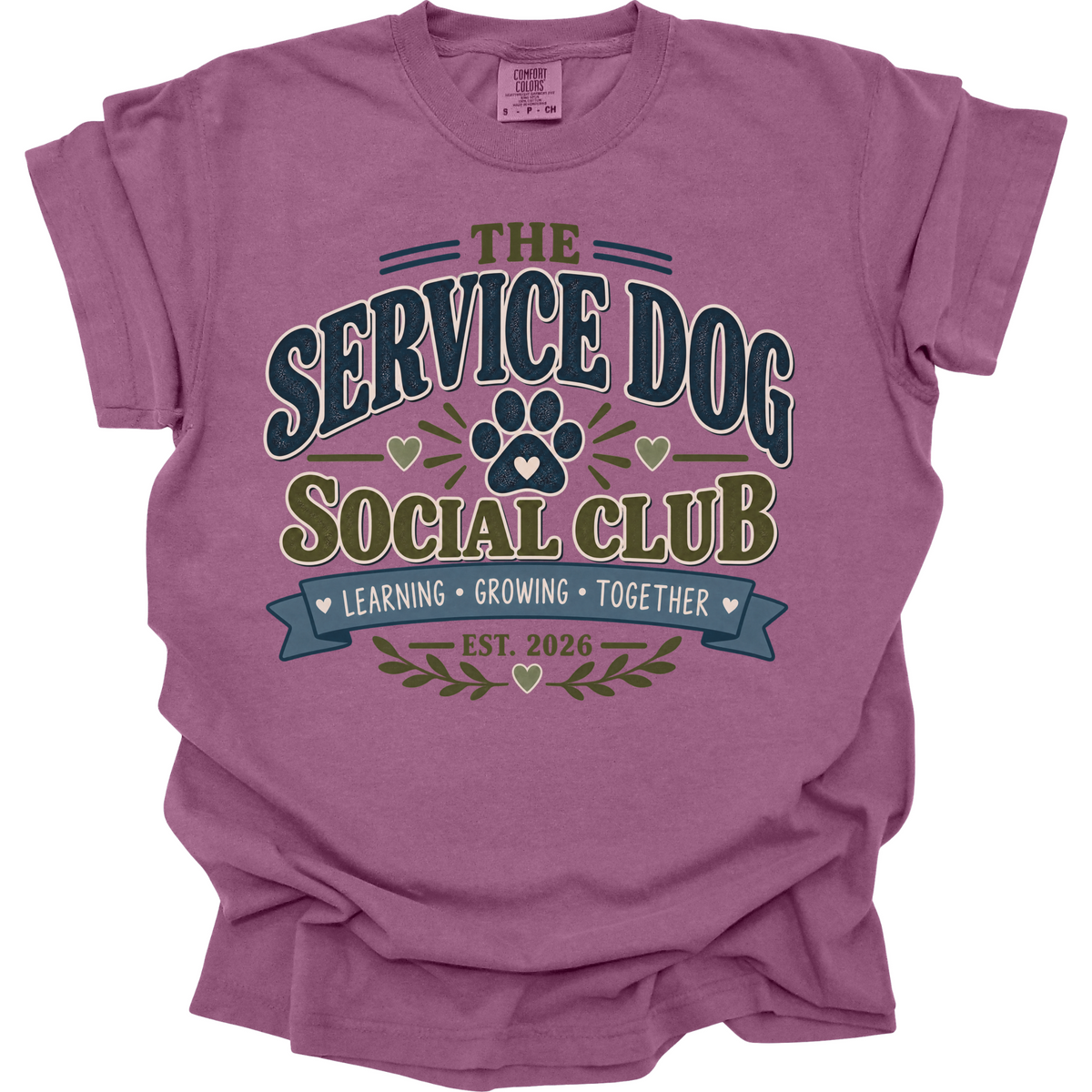 Service Dog Shirt, Service Dog Handler Gift, Working Dog Social Club Tee