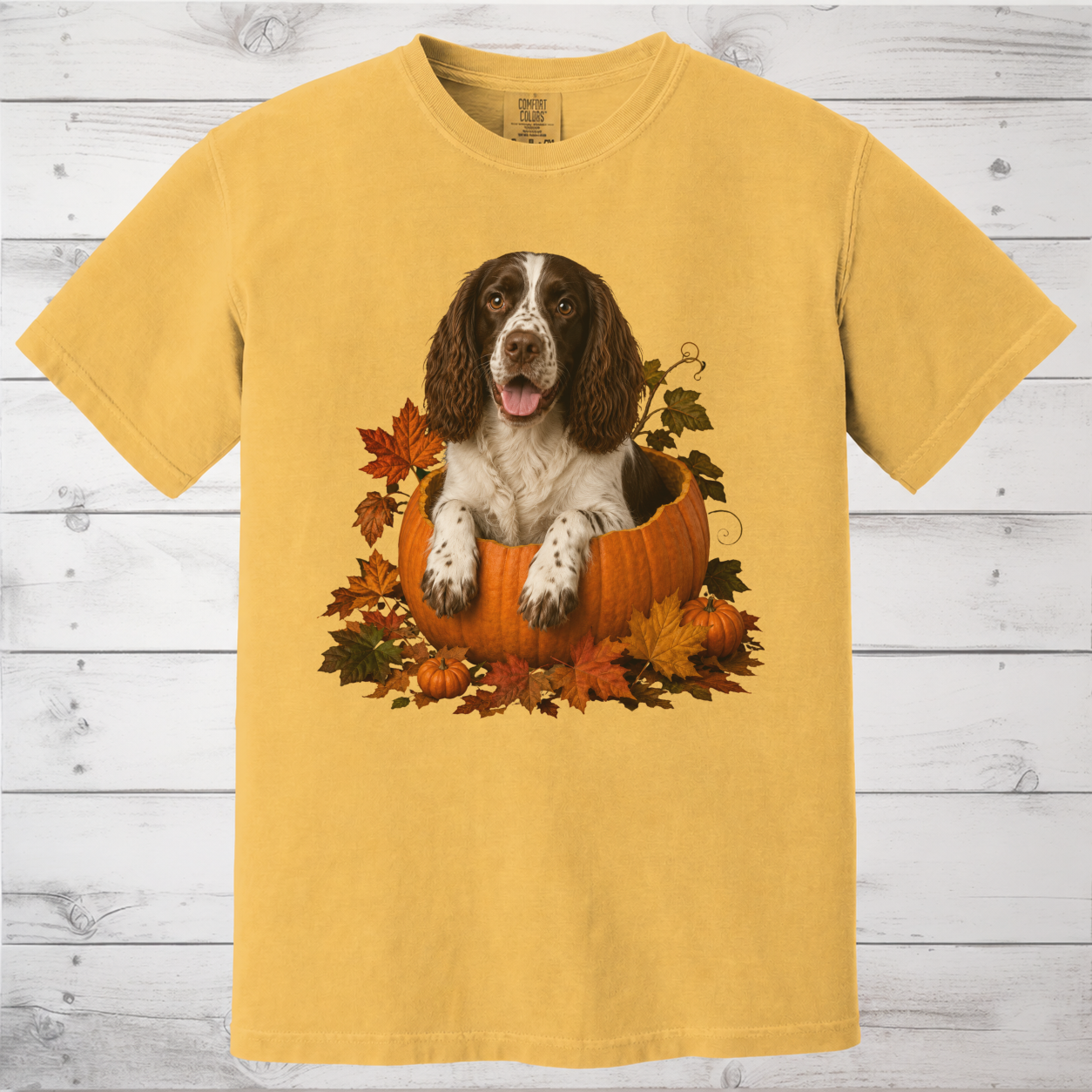 English Springer Spaniel Pumpkin Shirt