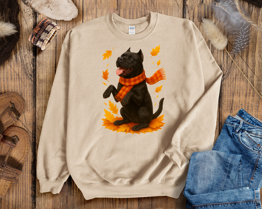 Cane Corso Autumn Sweatshirt, Fall Dog Lover Apparel, Cozy Dog Sweater, Cute Cane Corso Shirt, Gift for Pet Enthusiasts