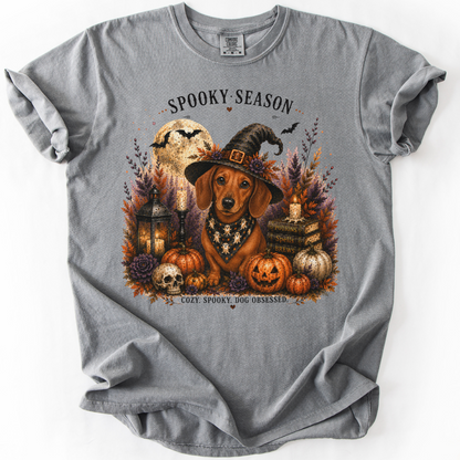 Red Dachshund Spooky Season Dog Mom Halloween Shirt