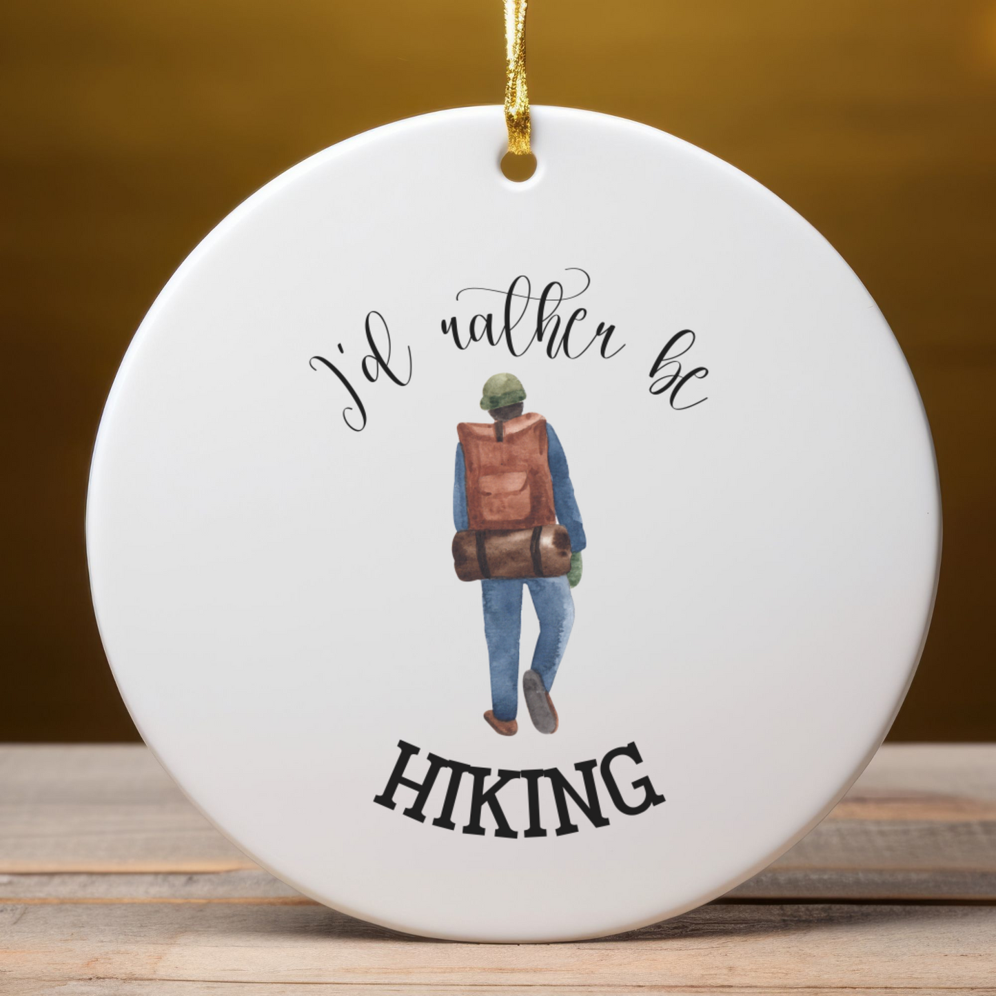 Hiking Ornament