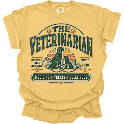 Personalized Veterinarian Shirt, Custom Vet Gift, Veterinary Medicine Tee, Dog Doctor, Vet Graduation Gift