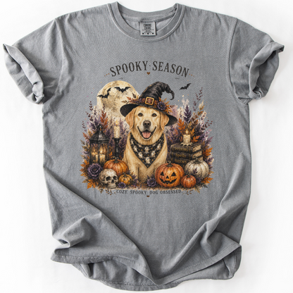 Yellow Lab Spooky Season Dog Mom Halloween Shirt