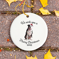 Load image into Gallery viewer, Christmas American Bulldog Ornament, Christmas Lights Dog Keepsake

