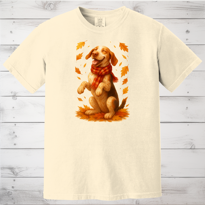 Bracco Italiano Fall Shirt, Autumn Dog Sweatshirt, Dog Lover Gift, Cozy Pet Apparel, Bracco in Leaves, Gift for Pet Lovers