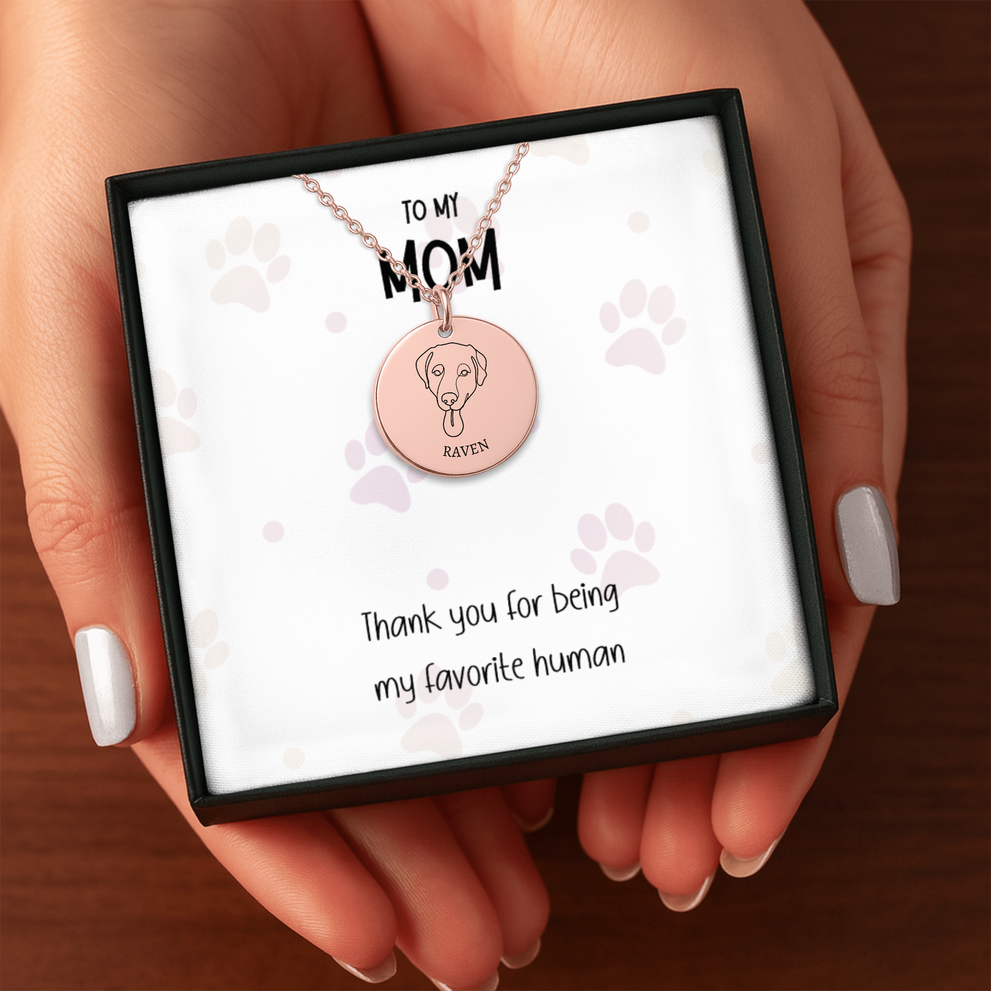 Personalized Dog Necklace for Mom