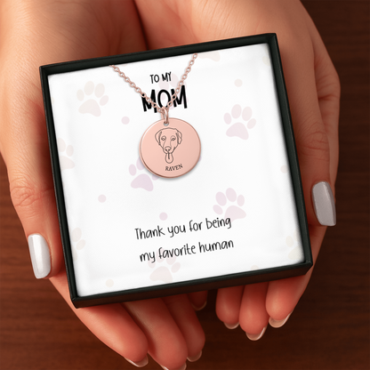 Personalized Dog Necklace for Mom