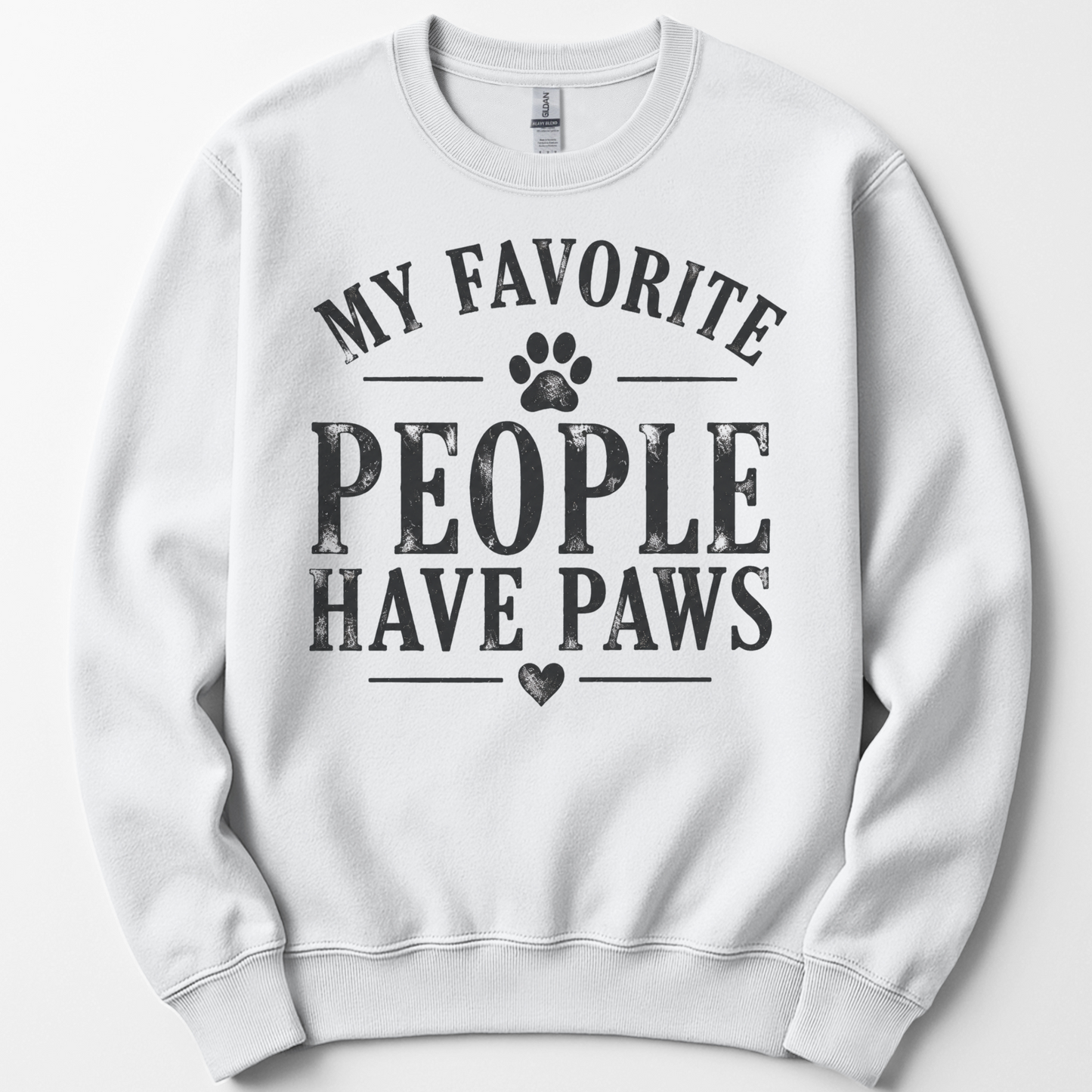 Personalized Dog Mom Sweatshirt, Custom Dog Names Sleeve, My Favorite People Have Paws Crewneck