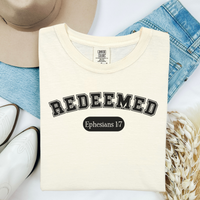Load image into Gallery viewer, Redeemed Christian Shirt, Tank or Hoodie, Ephesians 1:7 Bible Verse
