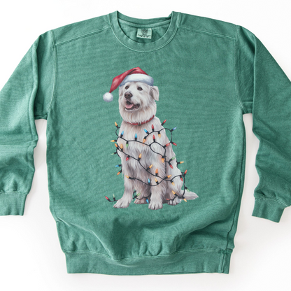 Kuvasz Christmas Lights Dog Sweatshirt