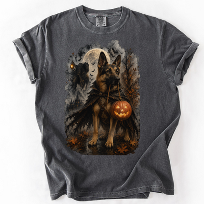 German Shepherd Headless Horseman Inspired Halloween Comfort Colors Shirt