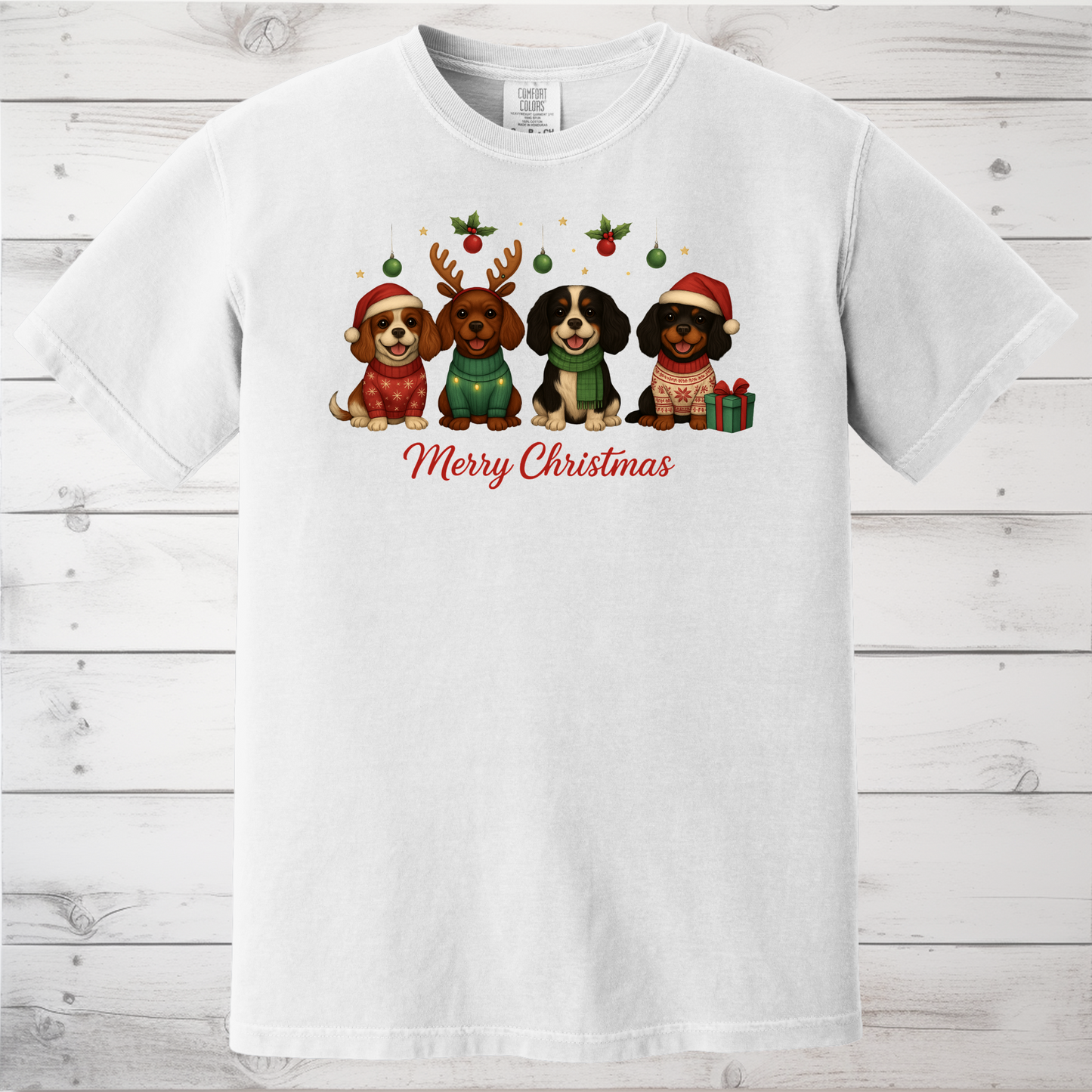 Merry Christmas Cavalier Hoodie, Sweatshirt or Tee