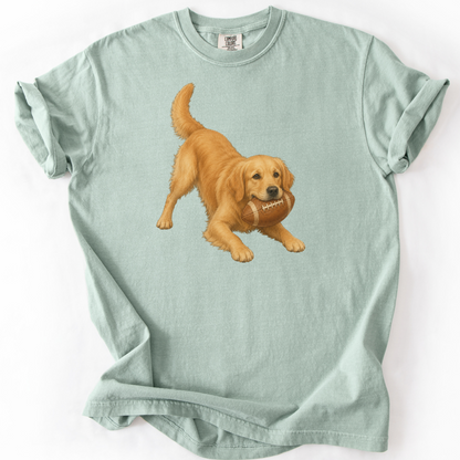 Golden Retriever Football Shirt