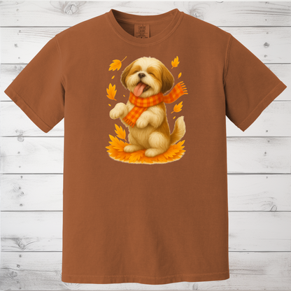Shih Tzu Fall Shirt, Dog Lover Autumn Sweater, Cozy Pet Apparel, Cute Dog Fall Gift, Seasonal Dog Fashion, Shih Tzu Autumn Wear