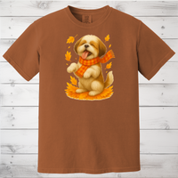 Load image into Gallery viewer, Shih Tzu Fall Shirt, Dog Lover Autumn Sweater, Cozy Pet Apparel, Cute Dog Fall Gift, Seasonal Dog Fashion, Shih Tzu Autumn Wear
