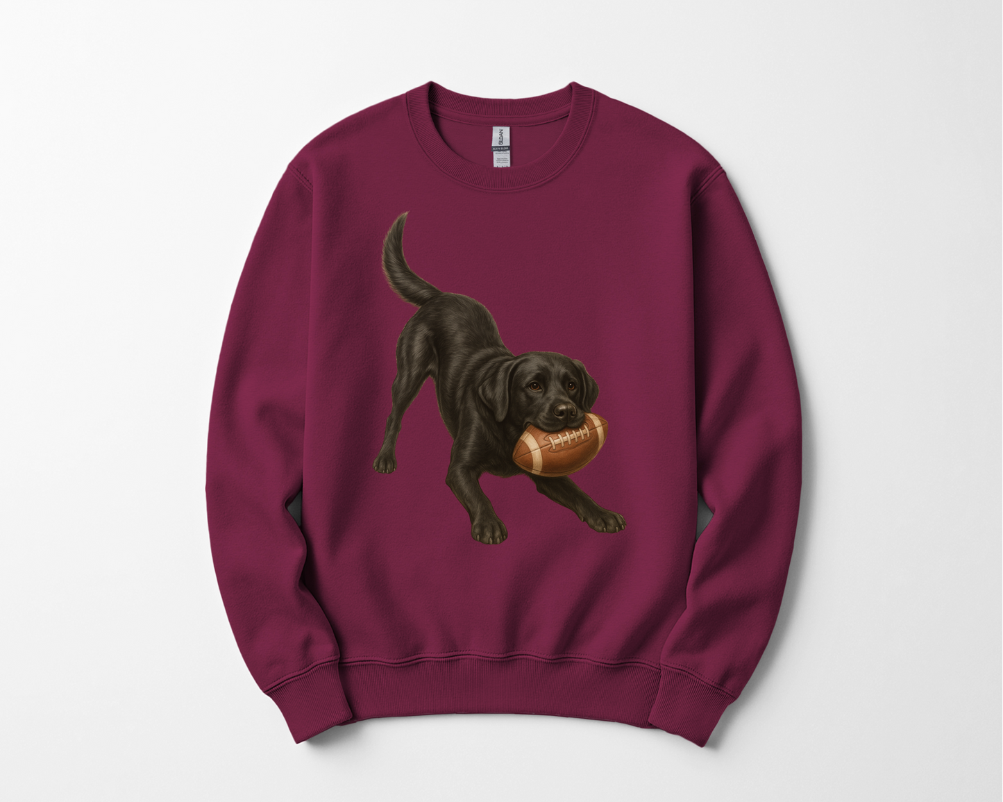 Football Lab Lovers Sweatshirt-Personalize for Lab Choice