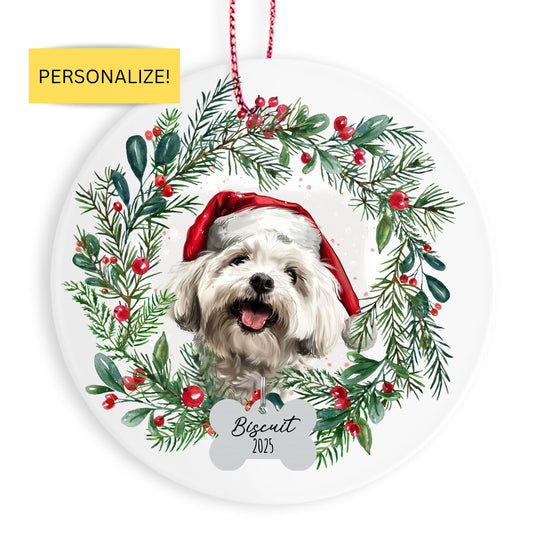 Personalized Maltese Ornament