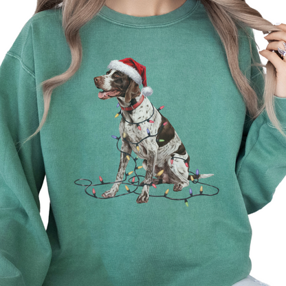English Pointer Christmas Lights Shirt