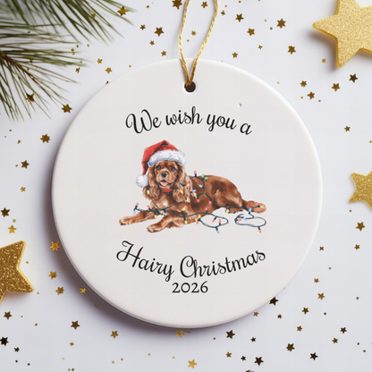 Ruby Cavalier King Charles Spaniel Ornament, Funny Dog Lover Gift, Pet Holiday
