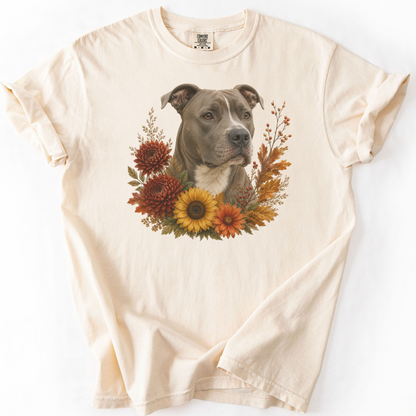 Pitbull Autumn Floral Shirt